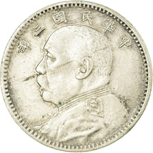 Coin, CHINA, REPUBLIC OF, 10 Cents, 1 Chiao, 1914, EF(40-45), Silver, KM:326