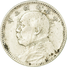 Coin, CHINA, REPUBLIC OF, 10 Cents, 1 Chiao, 1914, EF(40-45), Silver, KM:326