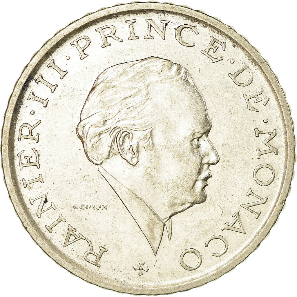 Coin, Monaco, Rainier III, 2 Francs, 1982, AU(50-53), Nickel, KM:157
