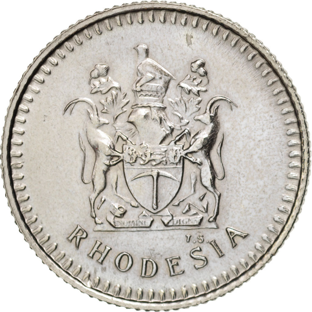 Rhodesia, 5 Cents, 1976, SPL-, Rame-nichel, KM:13