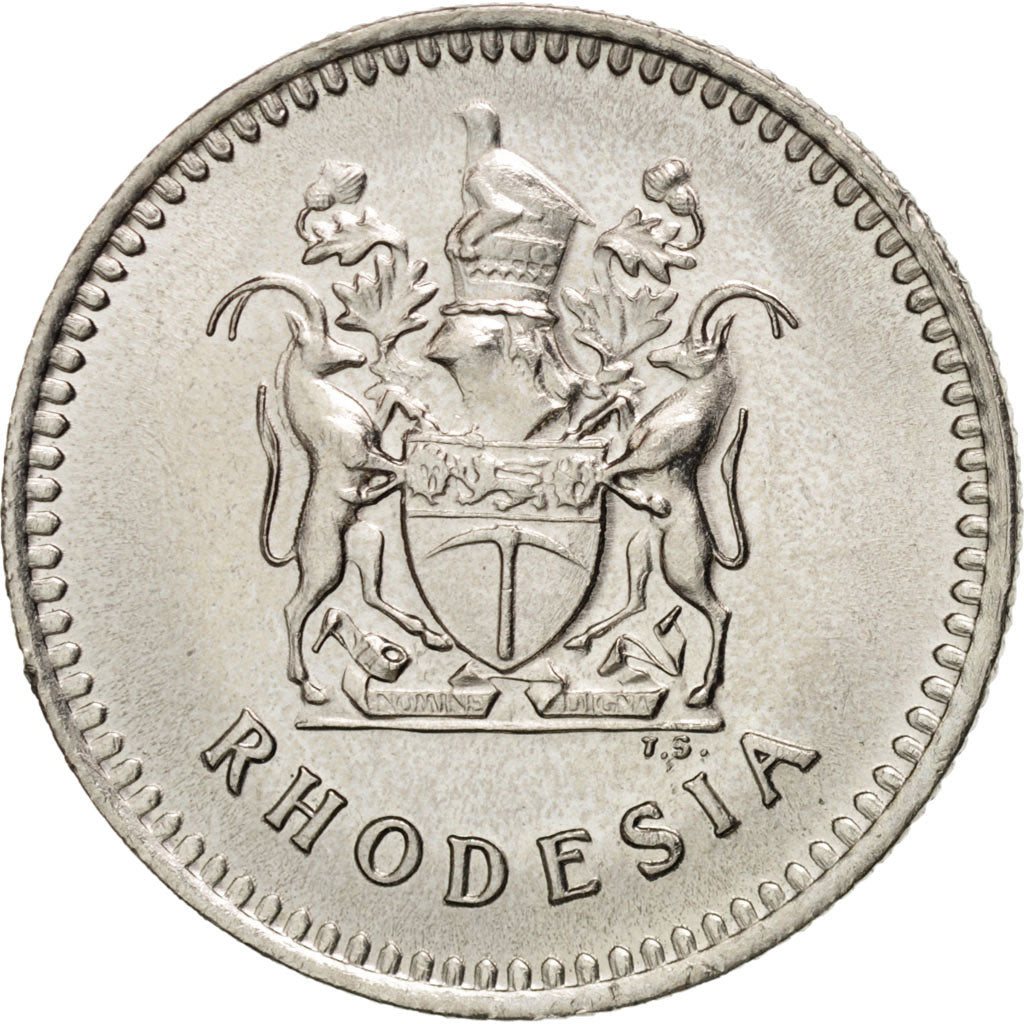 Rhodesia, 10 Cents, 1975, SPL, Rame-nichel, KM:14