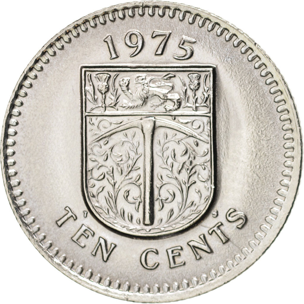Rhodesia, 10 Cents, 1975, SPL, Rame-nichel, KM:14