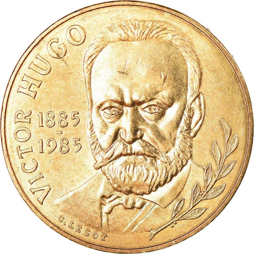 Moneta, Francia, Victor Hugo, 10 Francs, 1985, SPL-, Nichel-bronzo, KM:956