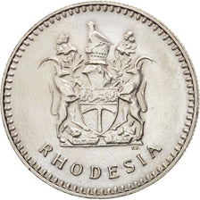 Rhodesia, 20 Cents, 1977, SPL, Rame-nichel, KM:15