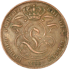 Coin, Belgium, Leopold I, 5 Centimes, 1856, EF(40-45), Copper, KM:5.1