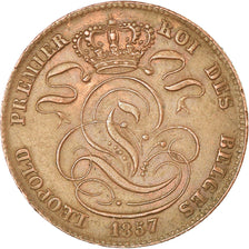 Coin, Belgium, Leopold I, 5 Centimes, 1857, EF(40-45), Copper, KM:5.1