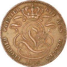 Coin, Belgium, Leopold I, 5 Centimes, 1856, EF(40-45), Copper, KM:5.1