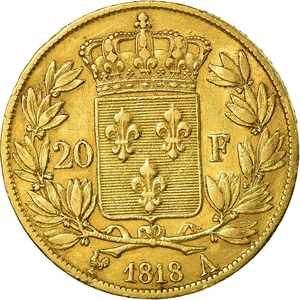 Münze, Frankreich, Louis XVIII, Louis XVIII, 20 Francs, 1818, Paris, S+, Gold