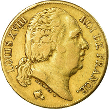 Monnaie, France, Louis XVIII, 20 Francs, 1819, Paris, TB+, Or