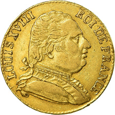 Munten, Frankrijk, Louis XVIII, 20 Francs, 1815, London, ZF, Goud