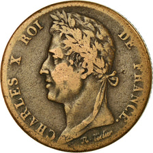 Coin, FRENCH COLONIES, Charles X, 10 Centimes, 1829, Paris, EF(40-45), Bronze