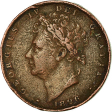 Coin, Great Britain, George IV, Farthing, 1826, VF(30-35), Copper, KM:697