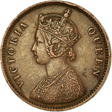 Coin, INDIA-BRITISH, Victoria, 1/4 Anna, 1862, EF(40-45), Copper, KM:467