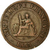 Monnaie, FRENCH INDO-CHINA, Cent, 1885, Paris, TB+, Bronze, KM:1, Lecompte:37