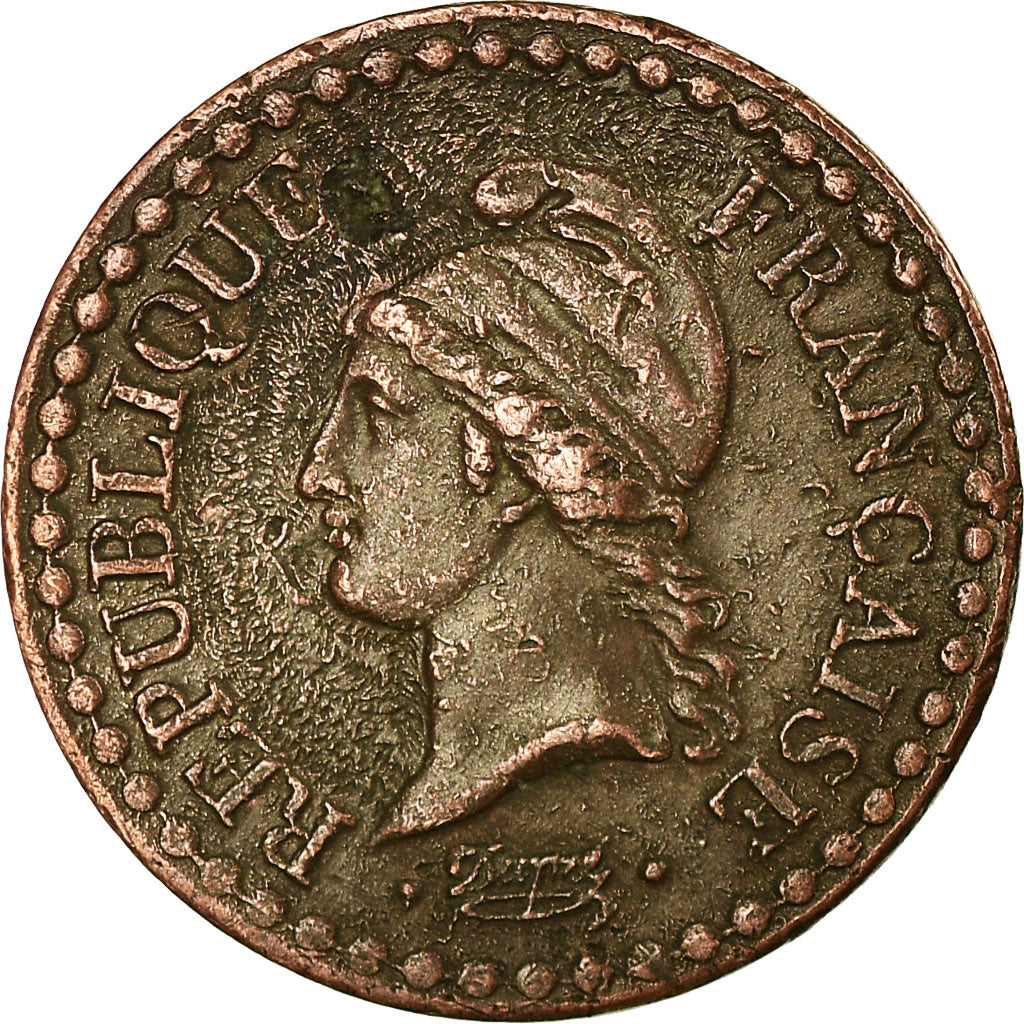 Moneda, Francia, Dupré, Centime, 1851, Paris, MBC, Bronce, KM:754, Gadoury:84