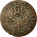 Coin, FRENCH GUIANA, 2 Sous, 1789, Paris, VF(30-35), Billon, KM:1, Lecompte:20