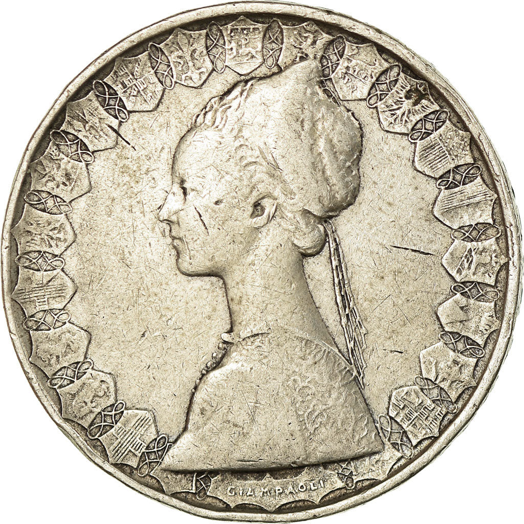 Coin, Italy, 500 Lire, 1960, Rome, VF(30-35), Silver, KM:98