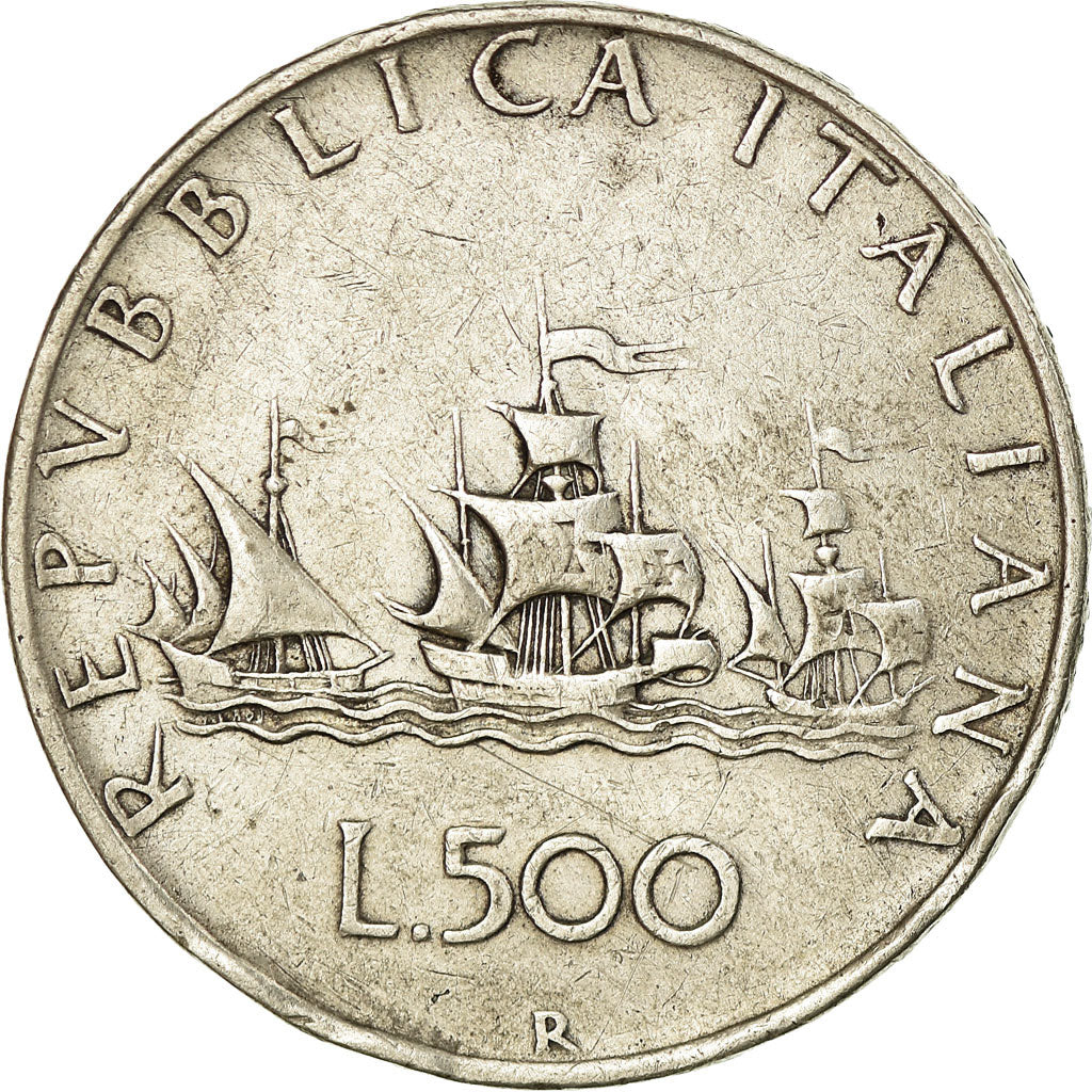 Coin, Italy, 500 Lire, 1960, Rome, VF(30-35), Silver, KM:98