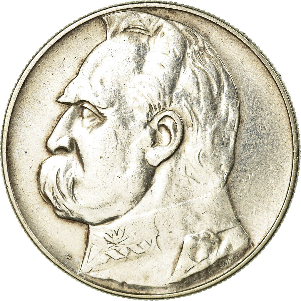 Coin, Poland, 10 Zlotych, 1936, Warsaw, EF(40-45), Silver, KM:29