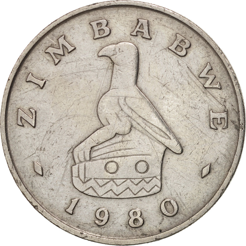 Zimbabwe, Dollar, 1980, BB, Rame-nichel, KM:6