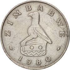 Zimbabwe, Dollar, 1980, BB, Rame-nichel, KM:6