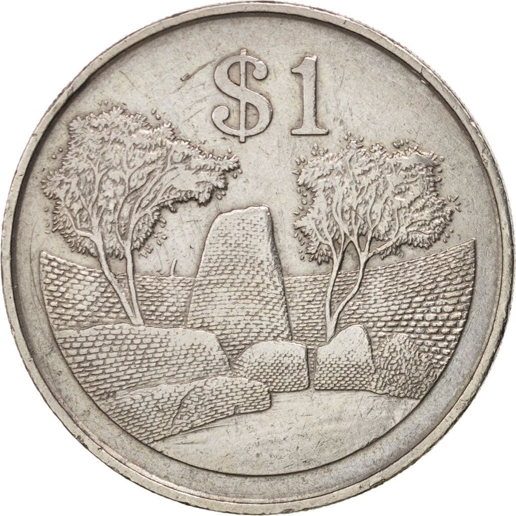 Zimbabwe, Dollar, 1980, BB, Rame-nichel, KM:6