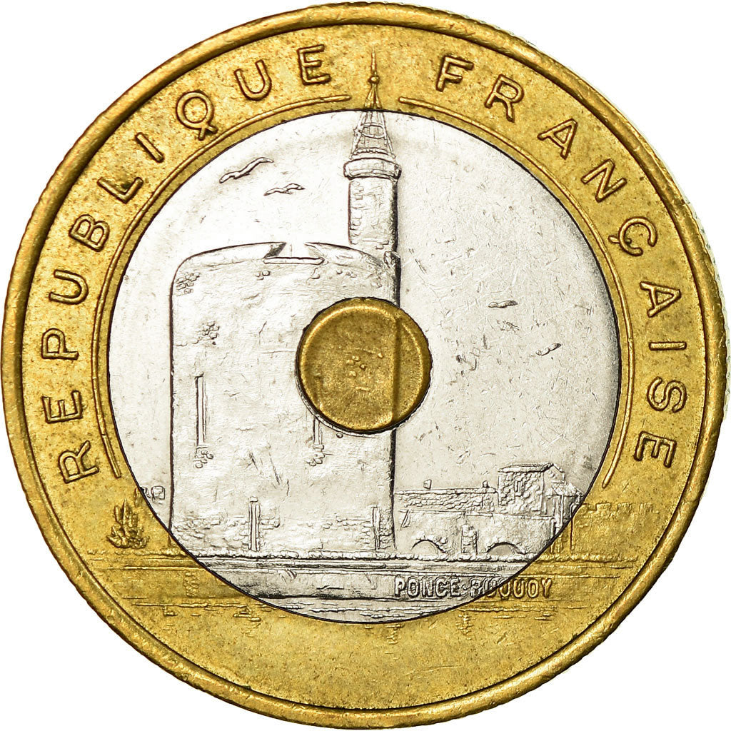 Munten, Frankrijk, Jeux Méditerranéens, 20 Francs, 1993, ZF, Tri-Metallic