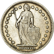 Coin, Switzerland, Franc, 1887, Bern, EF(40-45), Silver, KM:24