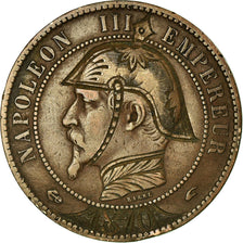 Coin, France, Napoléon III,10 Centimes, 1870, Paris, Satirique, EF(40-45),Bronze