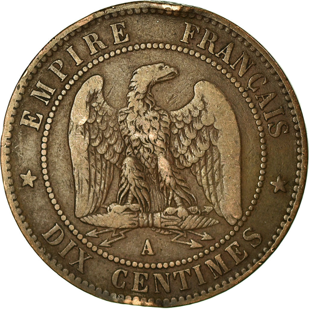 Coin, France, Napoléon III,10 Centimes, 1870, Paris, Satirique, EF(40-45),Bronze