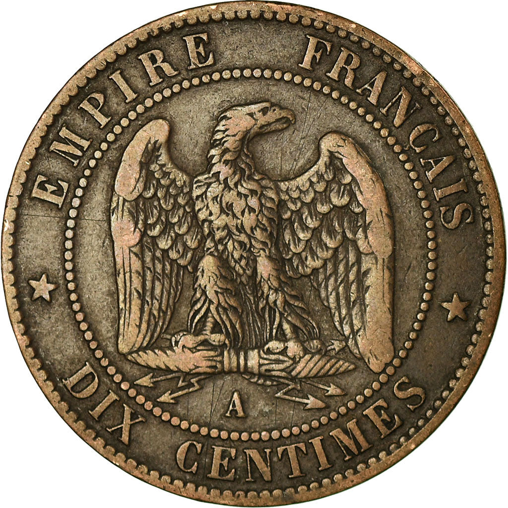 Coin, France, Napoléon III,10 Centimes, 1870, Paris, Satirique, EF(40-45),Bronze