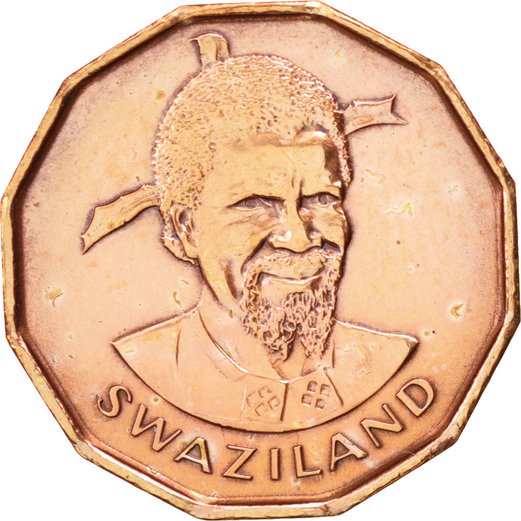 SWAZILAND, Cent, 1975, British Royal Mint, KM #21, AU(55-58), Bronze, 18.3, 2.03