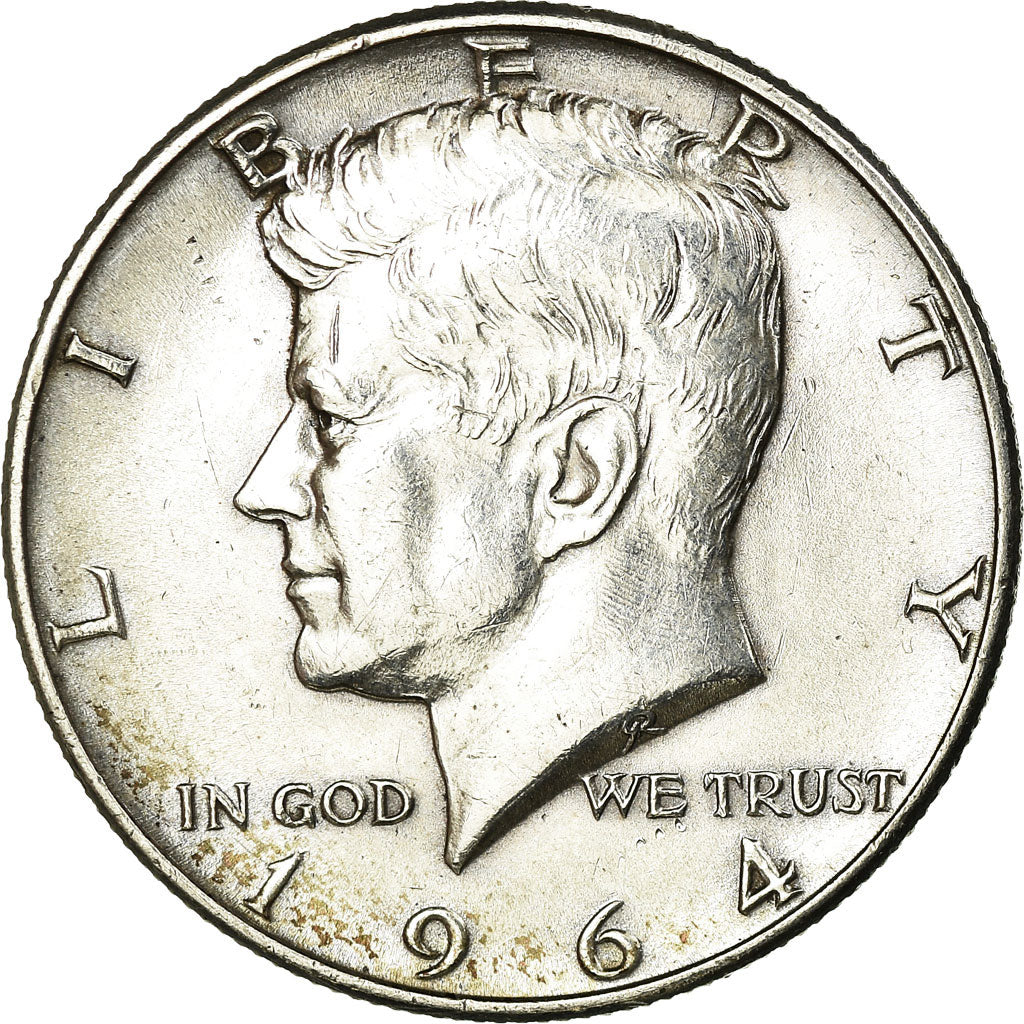 Coin, United States, Kennedy Half Dollar, 1964, Denver, AU(55-58), KM 202