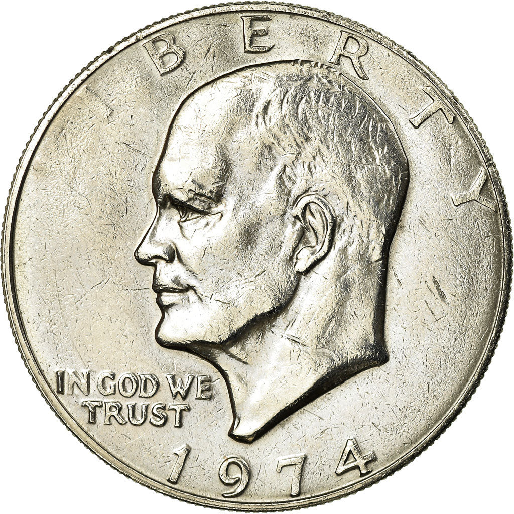 Coin, United States, Eisenhower Dollar, 1974, Philadelphia, AU(55-58), KM 203
