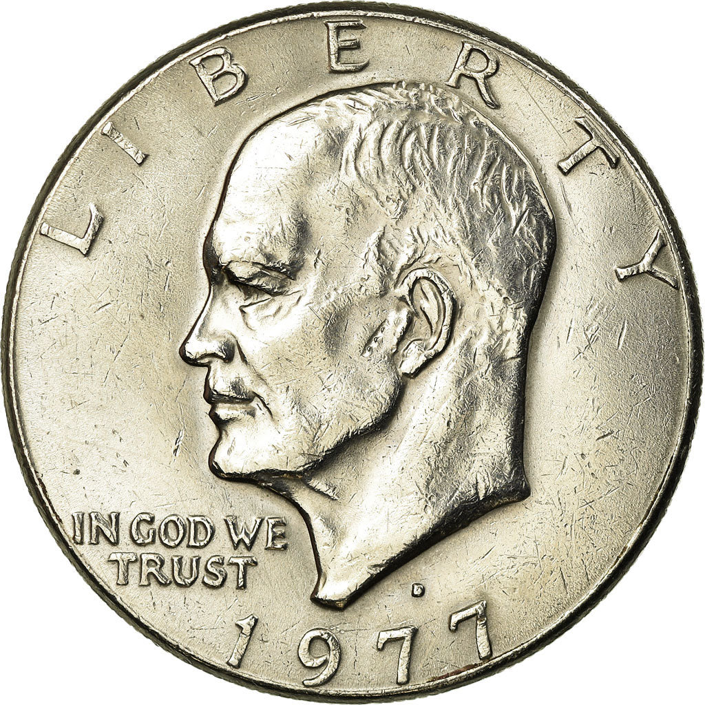 Coin, United States, Eisenhower Dollar, 1977, Philadelphia, AU(55-58), KM A203