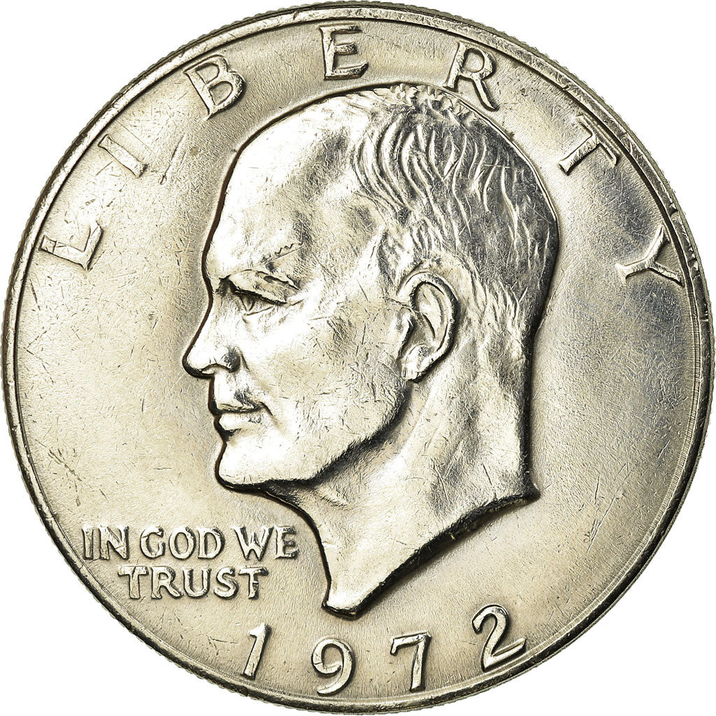 Coin, United States, Eisenhower Dollar, 1972, Philadelphia, AU(55-58), KM 203
