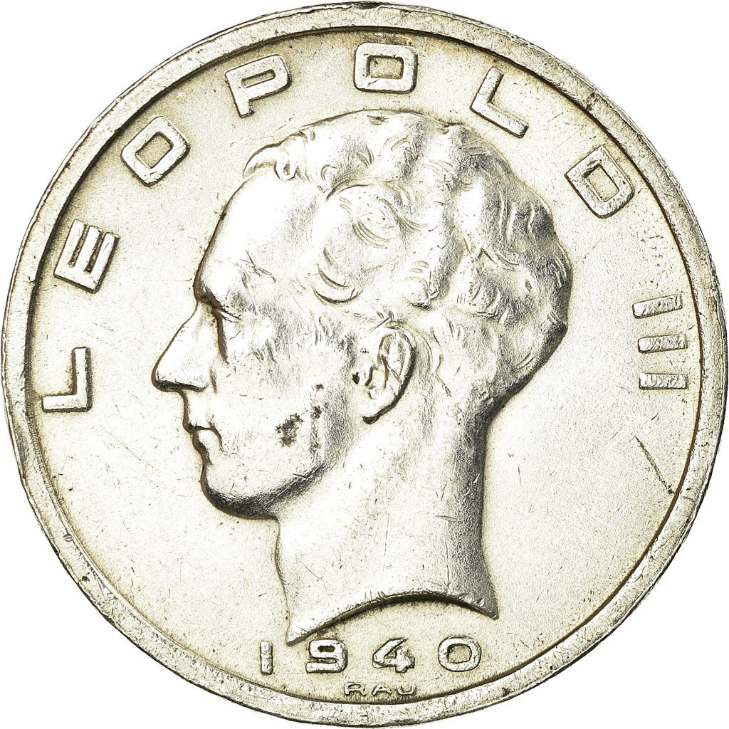 Coin, Belgium, 50 Francs, 50 Frank, 1940, EF(40-45), Silver, KM:122.1