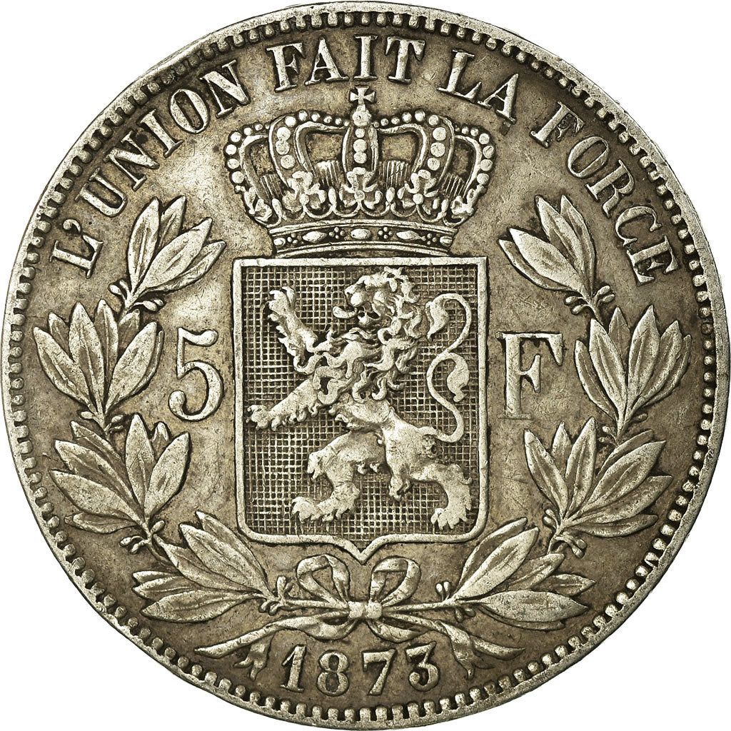 Monnaie, Belgique, Leopold II, 5 Francs, 5 Frank, 1873, TB+, Argent, KM:24