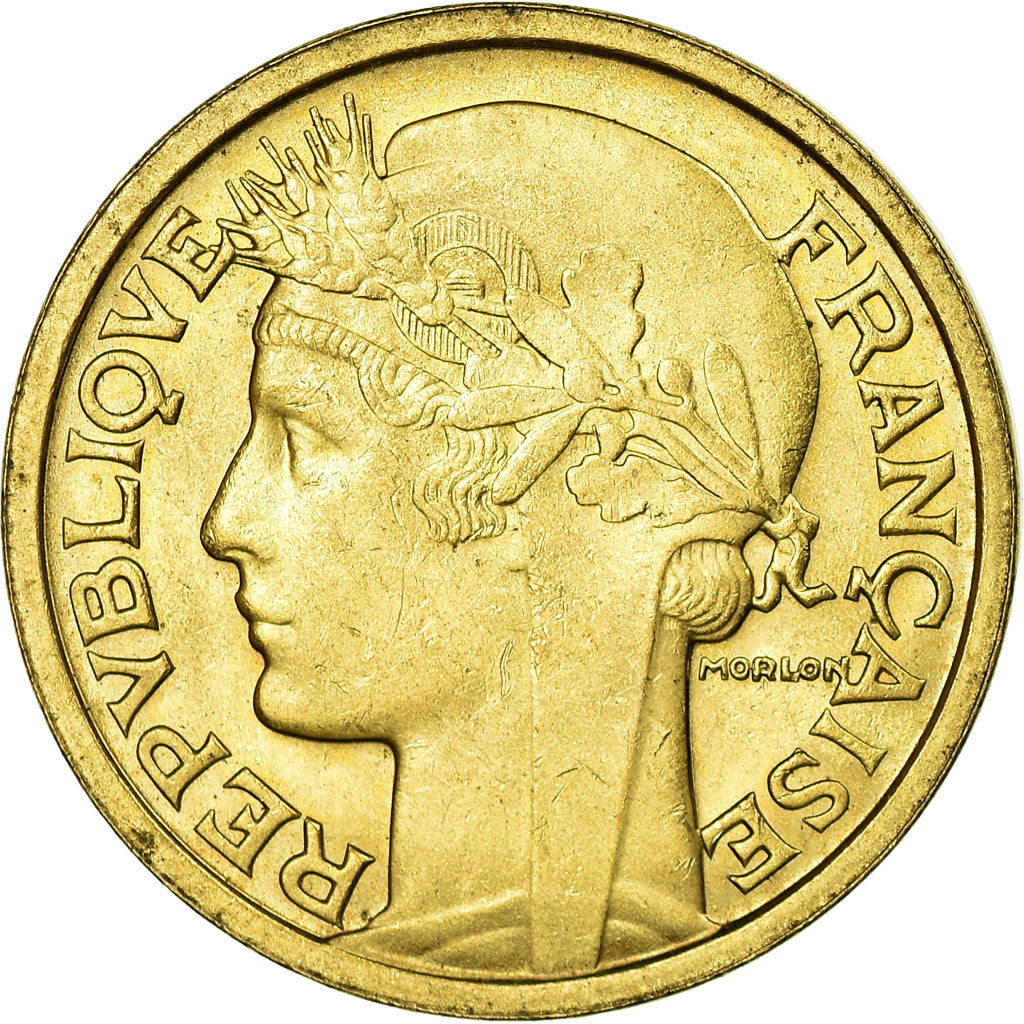 Coin, France, Morlon, 2 Francs, 1936, AU(55-58), Aluminum-Bronze, KM:886