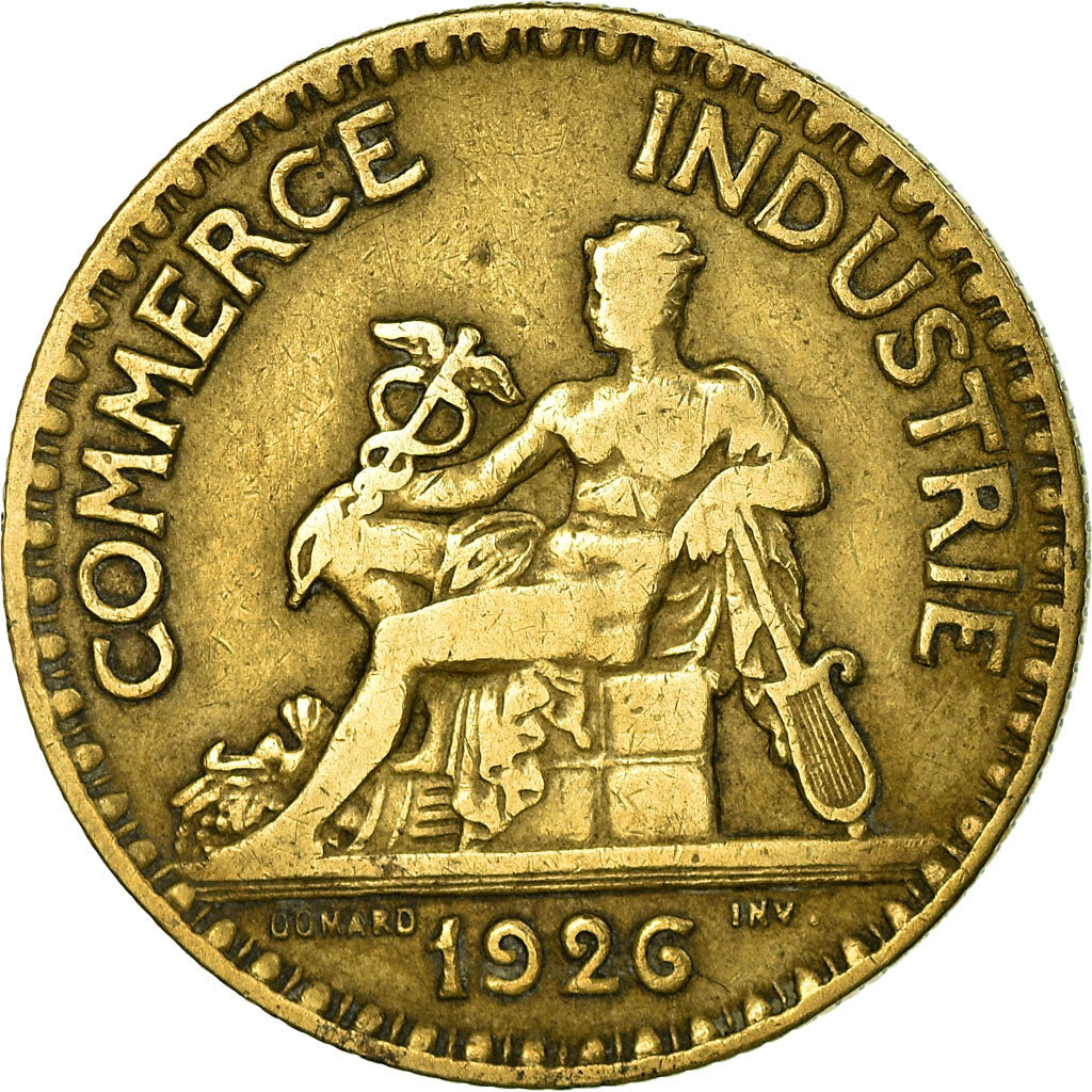 Monnaie, France, Chambre de commerce, 2 Francs, 1926, Paris, TB+