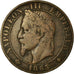 Moneta, Francia, Napoleon III, 5 Centimes, 1863, Strasbourg, MB+
