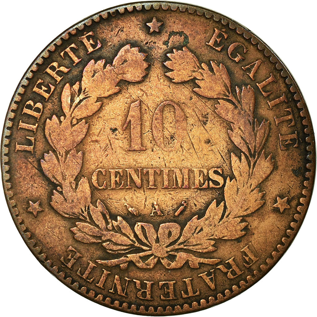 Münze, Frankreich, Cérès, 10 Centimes, 1892, Paris, S+, Bronze, KM:815.1