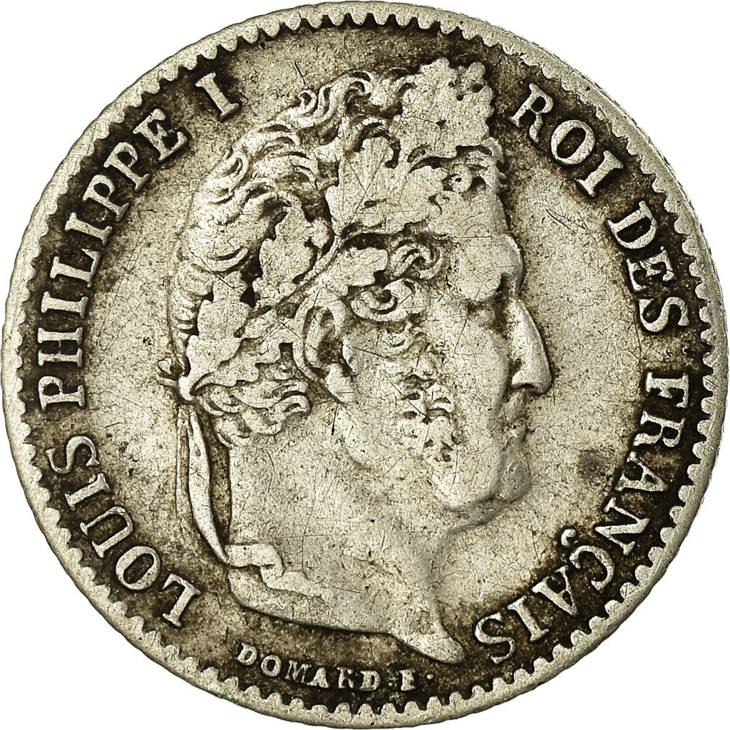 Munten, Frankrijk, Louis-Philippe, 1/4 Franc, 1833, Lille, FR+, Zilver