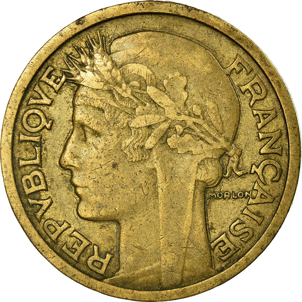 Coin, France, Morlon, 2 Francs, 1935, EF(40-45), Aluminum-Bronze, KM:886