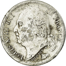 Munten, Frankrijk, Louis XVIII, 1/2 Franc, 1817, Paris, ZG+