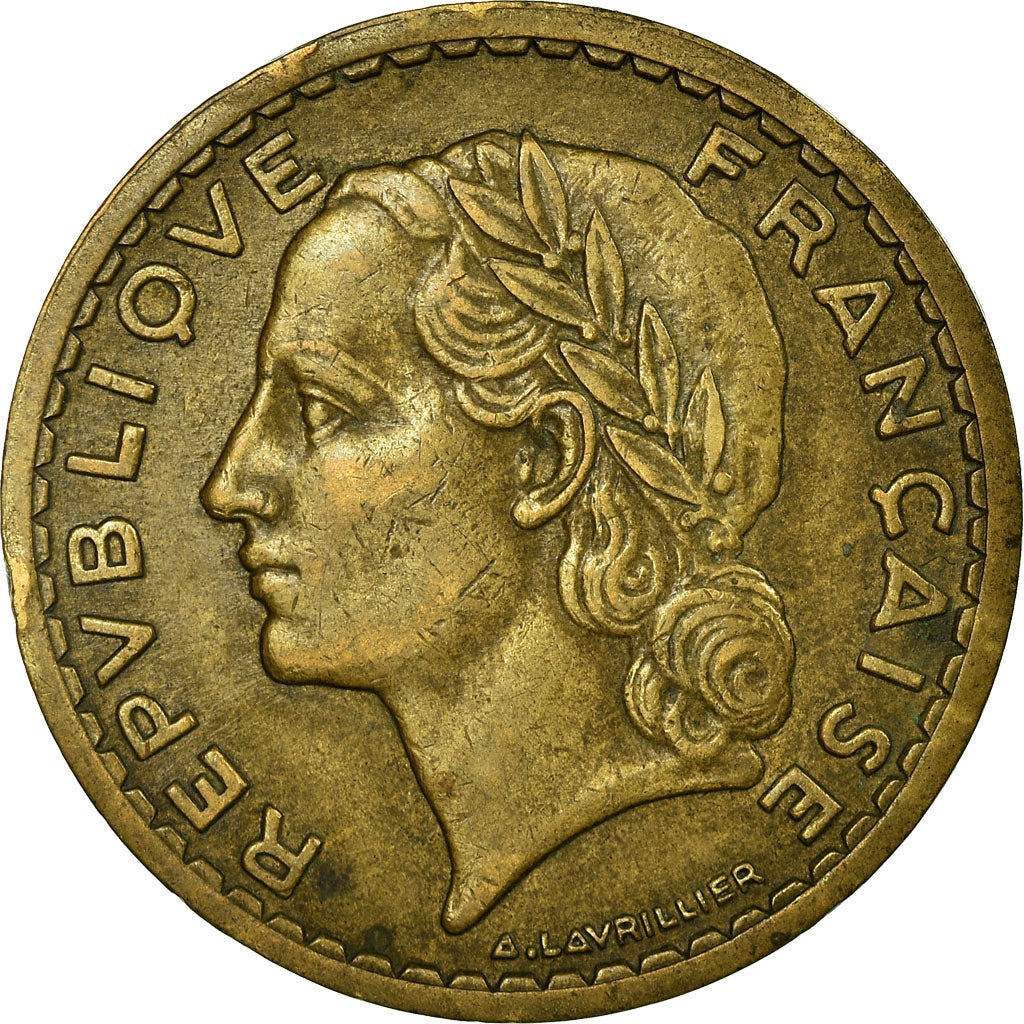 Moeda, França, Lavrillier, 5 Francs, 1946, Castelsarrasin, EF(40-45)