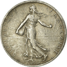 Coin, France, Semeuse, 2 Francs, 1917, Paris, EF(40-45), Silver, KM:845.1
