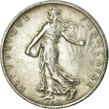Coin, France, Semeuse, 2 Francs, 1915, Paris, EF(40-45), Silver, KM:845.1