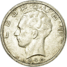 Coin, Belgium, 50 Francs, 50 Frank, 1940, EF(40-45), Silver, KM:122.1