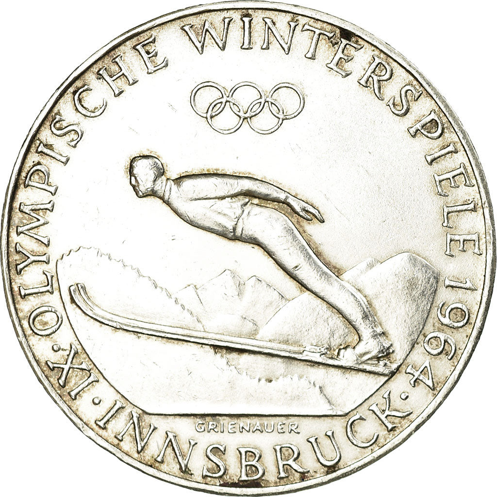 Coin, Austria, 50 Schilling, 1964, AU(50-53), Silver, KM:2896
